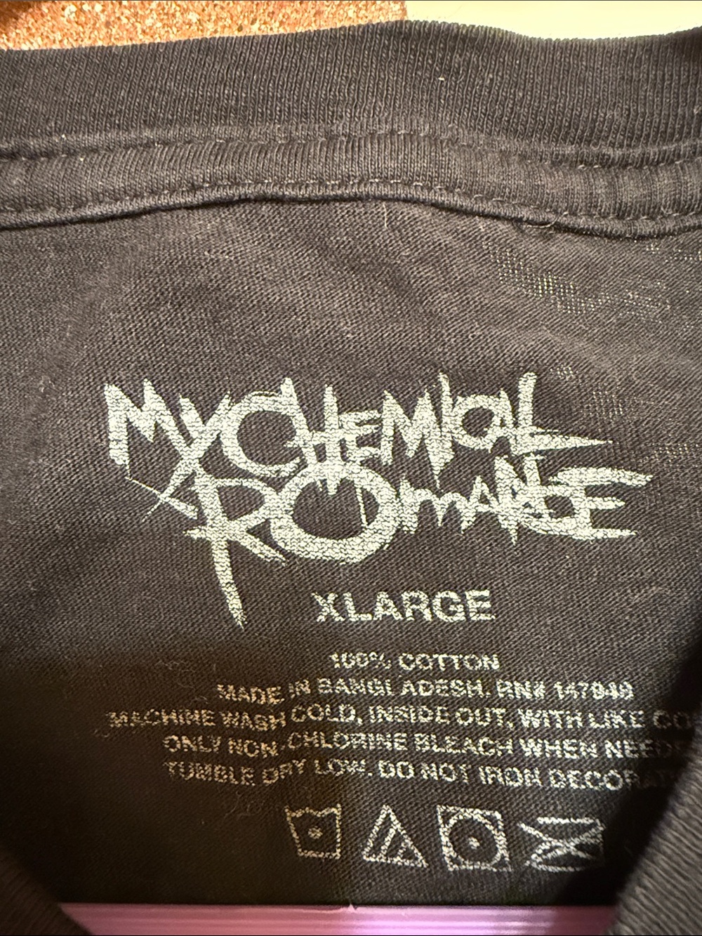 Black Graphic My Chemical Romance  Tee - Black with pink and red print - Picture 3 of 5
